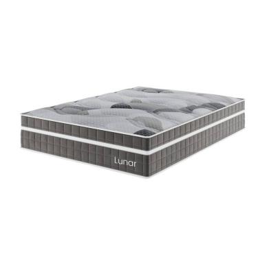 Imagem de Colchão Mola Ensacada Casal 33x138x188cm  Lunar Cinza - Casa Giulia