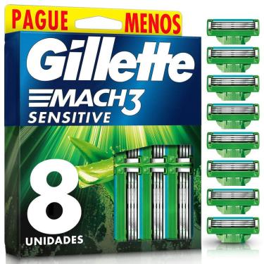 Imagem de Carga para Aparelho de Barbear Gillette Mach3 Sensitive Leve 8 Pague 6