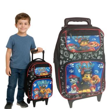 Imagem de Mochila Infantil Escolar Menino de Rodinha Bolsa Masculina Homem Aranh
