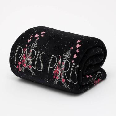 Imagem de Manta Microfibra Estampada Casal 180x200 Admirare, Paris