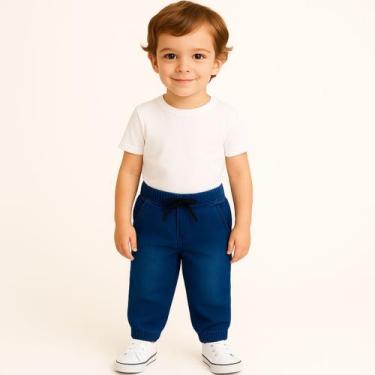 Imagem de Calça Jogger Masculina Infantil Calça Jeans Menino Bebe - RBS Shoes, 4