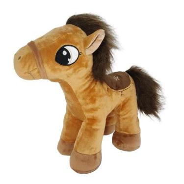 Imagem de Cavalo de Pelúcia Potrinho Caramelo 35cm Fofo e Macio  Fizzy Toys
