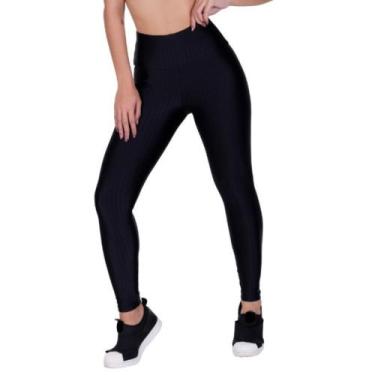 Imagem de Calça Legging 3D Cirrê Roupa de Academia Cintura Alta - c4 LAURA - TER
