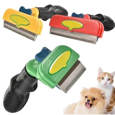Imagem de Ferramenta de remoção de pelo para gatos de cabelo longo médio/grande Escova Furminador Gatos Pelo Longo Pequeno Escova Rasqueadeira caes e gatos pet