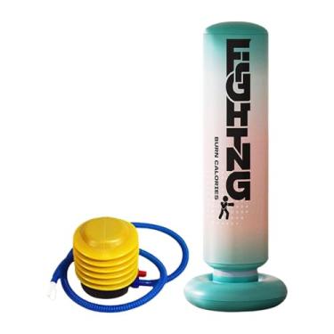 Imagem de Baoblaze Saco de pancadas inflável para crianças, Bopper para prática de caratê e boxe, sacos de boxe e caratê, saco de pancadas inflável para idades de 4 a 12, Verde, 1.8 Milhões