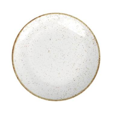 Imagem de Prato Raso Tramontina Rústico Marrom em Porcelana Decorada 28 cm