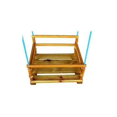 Imagem de BALANÇO INFANTIL MADEIRA 42x35CM 4 CORDAS DE 3M - Generica