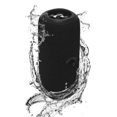 Imagem de AMET Caixa de Som Bluetooth Portátil 30W Potente IPX6 À Prova d'Água 10 Horas Bateria Grave Forte 78mm Bluetooth 5.3 15m USB TF Card Alça Preta