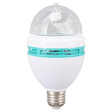 Imagem de Lâmpada de lâmpada dançante RGB Alteração automática de lâmpada de LED rotativa com base e26 para festas férias de casamento materiais pc 145mm 80mm 3w