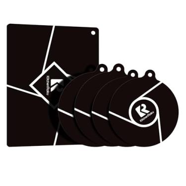 Imagem de 5 peças de silicone protetor de fogão de indução - protetor de fogão de indução (magnético), tapetes de silicone multifuncionais (2 * 20 cm e 1 * 24 cm e 28 cm e 1 * 26 x 35 cm)