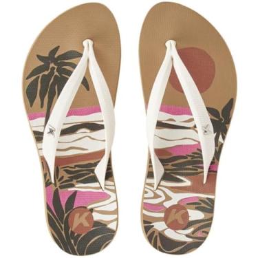 Imagem de Chinelo Kenner Ibiza Prainha Feminino - Off White e Bege - 36