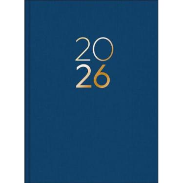 Imagem de Planner Executivo Lume 2026, 13,4 x 19,2 cm, Costurado Semanal, Capa Dura, 80 Folhas, Azul