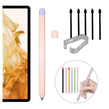 Imagem de Capa Antiderrapante + Pontas Extras Para S-Pen Galaxy Tab S8