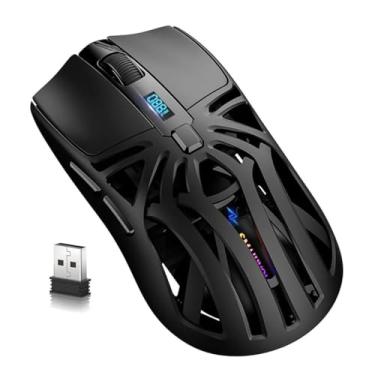 Imagem de Mouse Gamer SmailWolf RS8 Ultra-leve,1000 hz, Bluetooth/USB/2,4gHZ, RGB