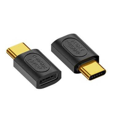 Imagem de Adaptador tipo C JORINDO PD240W USB 4.0 macho para USB-C fêmea