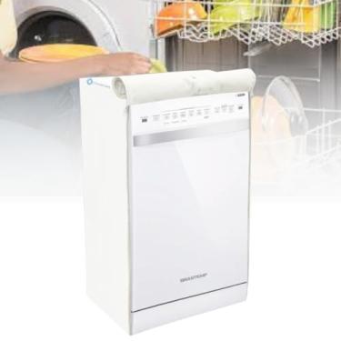 Imagem de CAPA PARA LAVA LOUÇAS BRASTEMP 10 SERVIÇOS IMPERMEÁVEL (BRANCO)