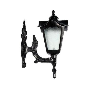 Imagem de Luminária Colonial Madri Menor Com Braço Em Alumínio 45Cm