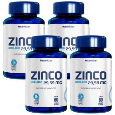 Imagem de Combo 4 Zinco Quelato Imunidade 240 Cápsulas Natunéctar