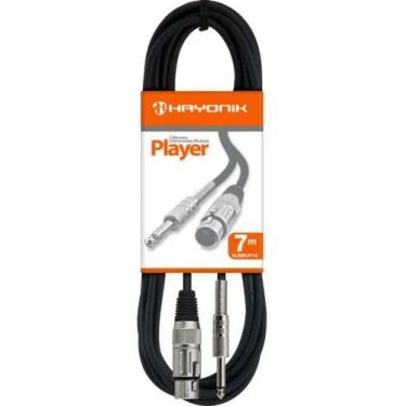 Imagem de Cabo Microfone Xlr F X P10 7m Player Hayonik Preto 6mm 