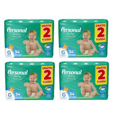 Imagem de Kit Fralda Personal Baby Protect & Sec Mega - Tam G - 136 unidades - A