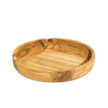 Imagem de Gamela De Madeira Teca Redonda - Stolf 31x31