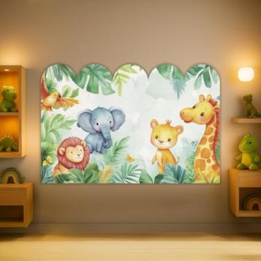 Imagem de Cabeceira de Cama Decorativa Infantil para Quarto de Meninos - Tema Safari (CabCerq-0055)