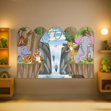 Imagem de Cabeceira de Cama Decorativa Infantil para Quarto de Meninos - Tema Safari (CabCerq-0057)