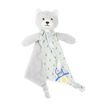 Imagem de Naninha Para Bebê Unissex Gato Cinza - Pimpolho