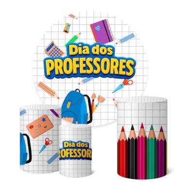 Imagem de Trio Capas Cilindro + Painel 1,50m Dia Dos Professores (K1PROF0011)