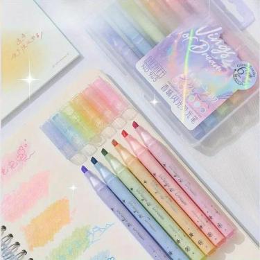 Imagem de Marca Texto Glitter Com Perfume Kit Com 6 Unidades - Happy Marker