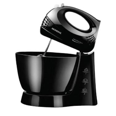 Imagem de Batedeira com Pedestal Mondial Prática Preta 400w 127v, 110V