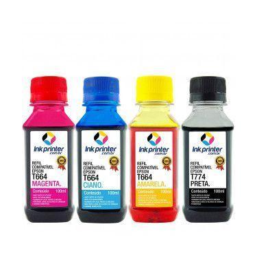 Imagem de Kit de Tinta para Epson L1455 - Compatível InkPrinter (4x100ml)