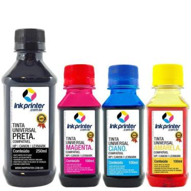 Imagem de Tinta InkPrinter Universal para Recarga de Cartucho HP, Lexmark, Canon