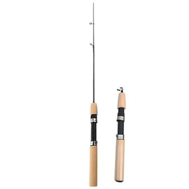 Imagem de Vara de pesca LCE, varas de pesca de inverno, varas de pesca no gelo, caneta, iscas, equipamento de pesca, vara dura sem molinete Vara de pesca útil e prática e combos de carretel caça e pesca (75 cm)