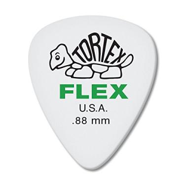 Imagem de Palheta de guitarra Jim Dunlop Dunlop Tortex Flex Standard de 0,88 mm Verde - Pacote com 12 (428P.88)