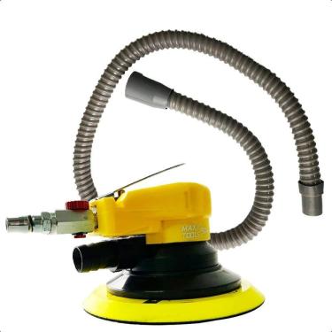 Imagem de Lixadeira Pneumática Orbital Hookit Roquite 6 Com Aspiração