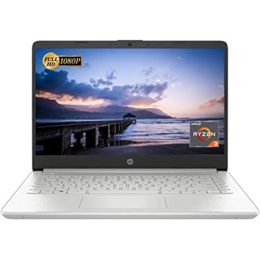 Imagem de HP Laptop 14, tela FHD de 14 polegadas, processador AMD Ryzen 3 3250U, RAM DDR4 de 16 GB, SSD PCIe de 512 GB, USB Tipo-C, Wi-Fi, webcam, HDMI, Windows 11 Home, prata