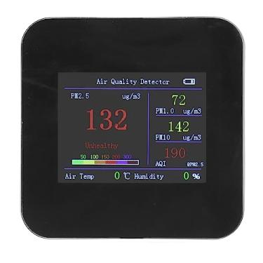 Imagem de Zhjvihx Medidor de Qualidade do Ar, Detector de Qualidade do Ar Bateria Compacta de 1000 Mah Tipo C para Office (KB1: PM2.5 Monitor)