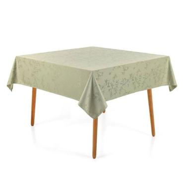 Imagem de Toalha de Mesa Quadrada 8 Lugares Karsten Veríssimo Verde