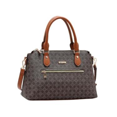 Imagem de Bolsa Feminina Chenson Transversal E Mão Média Original (Café)