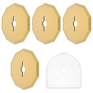 Imagem de Lâmina rotativa de substituição precisa de 4 peças, lâmina de corte rotativo para RC2600K RC2601 RC2602 WX080L, lâmina de faca elétrica sem fio duradoura para cortar papel