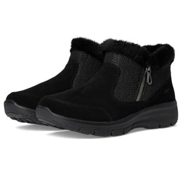 Imagem de Skechers Bota feminina fácil de usar no tornozelo, Preto/preto, 35