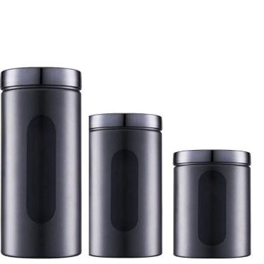 Imagem de Pote Hermético Conjunto De Porta Condimento Com Visor 3 Uni