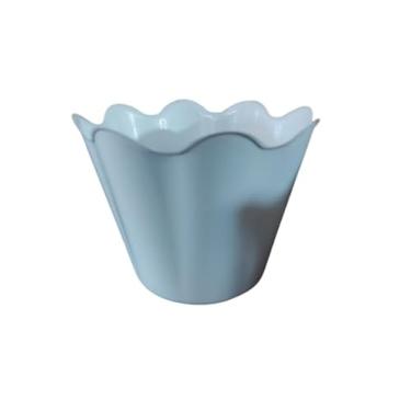 Imagem de Vaso Cachepot Flor - 11cm - Decorações de mesas, Festas, Flores, Datas comemorativas (Branco)