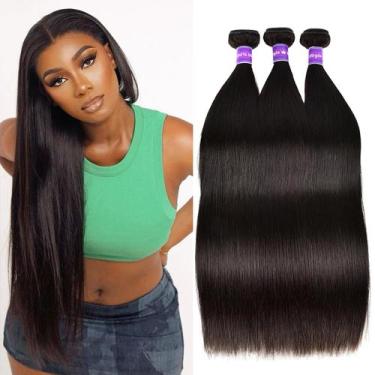 Imagem de Pacotes de cabelo Sufeiya 10A Brazilian Virgin Straight 26 28 30cm - S