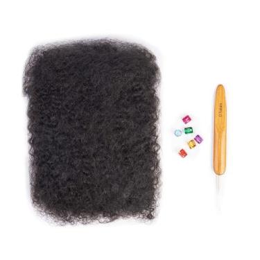 Imagem de Hair Maytsing Afro Kinkys Bulk 100% virgem humana de 8 polegadas