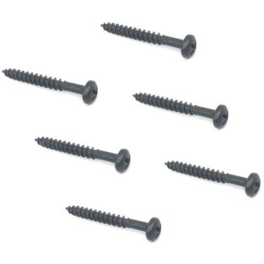 Imagem de 6 Parafuso PRETO de fixar ponte guitarra strato ZINCADO - MXP