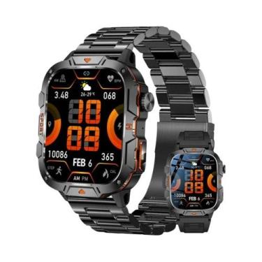 Imagem de Relógio Inteligente Masculino Com Chamada Bluetooth, Monitor De Fitnes