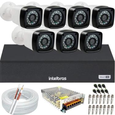 Imagem de Kit Cftv 07 Câmeras Segurança Full Hd Dvr Intelbras Mhdx 1108c
