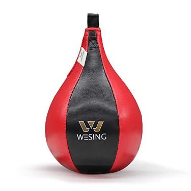 Imagem de Wesing Bola de velocidade de microfibra para boxe MMA Speed Bag Muay Thai bolsa para treinamento físico, perfuração, chute e luta
